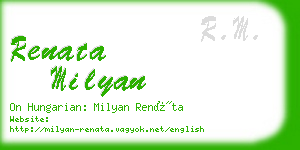 renata milyan business card